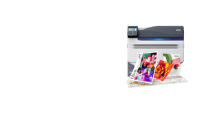 OKI Pro9431 A3 colour printer with printed graphic arts posters